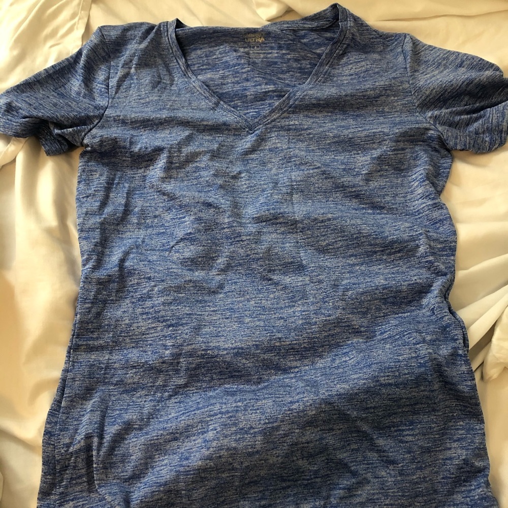 Heathered blue athletic tee